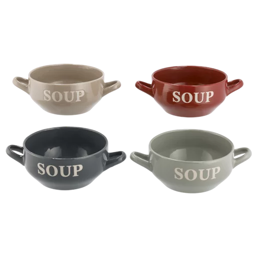 Natural Soup Bowl Set of 4