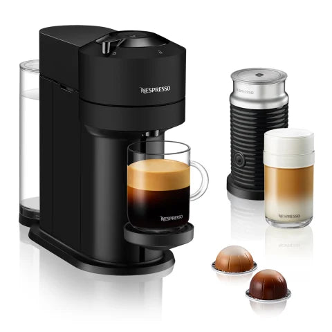 Nespresso Vertuo Next Coffee Machine with Nespresso Aeroccino 3 Milk Frother