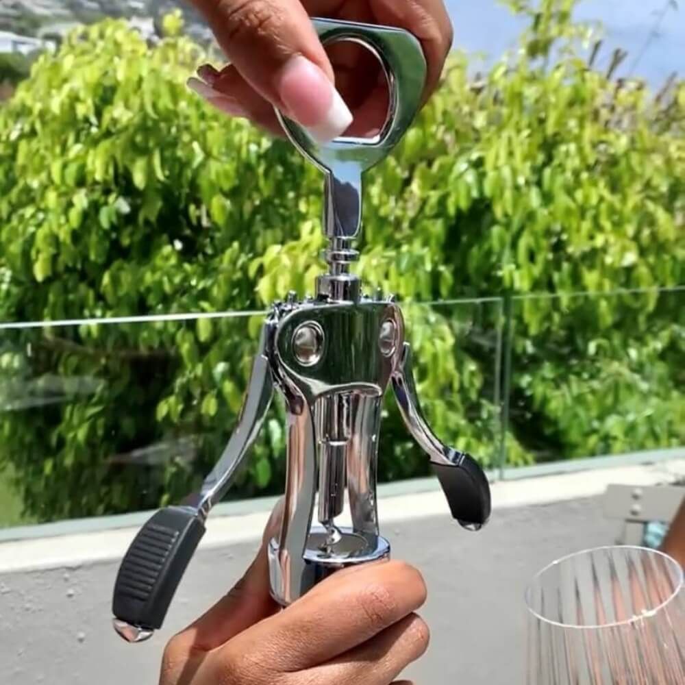 Nickled Heavy-Duty Corkscrew