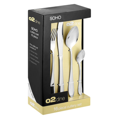 O2 Dine Soho Cutlery 16 Piece Set