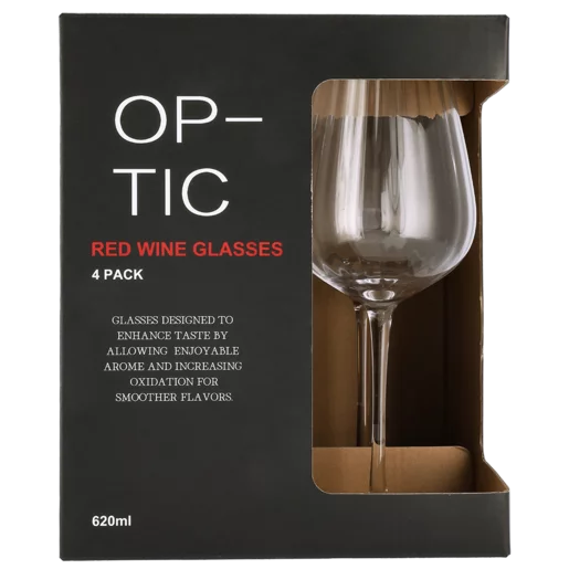 Optic Red Wine Glass 640ml - Set of 4