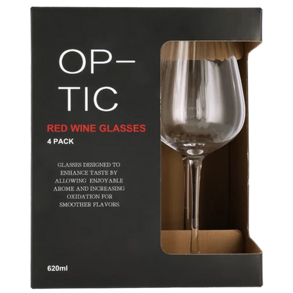 Optic Red Wine Glass 640ml - Set of 4