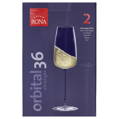 Orbital Flute Glass 360ml - 2 Piece