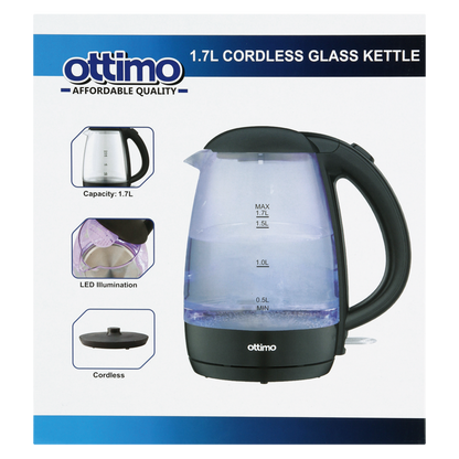 Ottimo Cordless Kettle Glass 1.7L