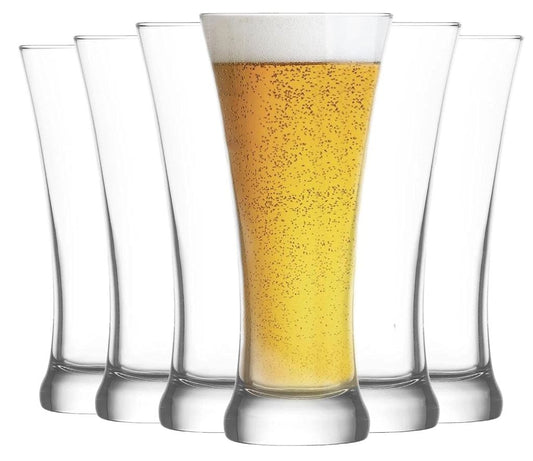 Pilsner Beer Glasses 380ml - Set of 6