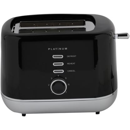 Platinum Black 2 Slice Toaster