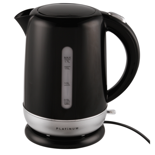 Platinum Black Cordless Kettle 1.7L