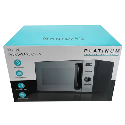 Platinum Black Digital Microwave - 30L