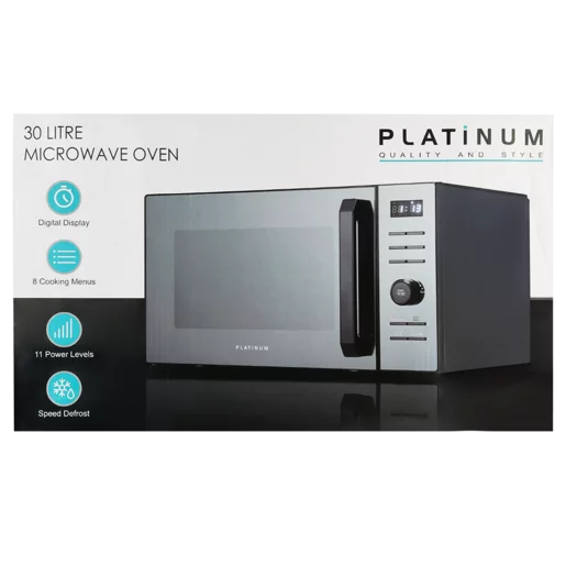 Platinum Black Digital Microwave - 30L