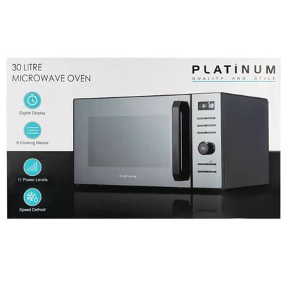 Platinum Black Digital Microwave - 30L