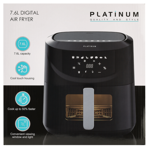 Platinum Digital Air Fryer 7.6L