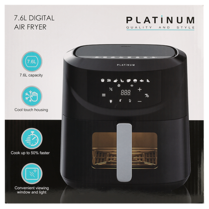 Platinum Digital Air Fryer 7.6L