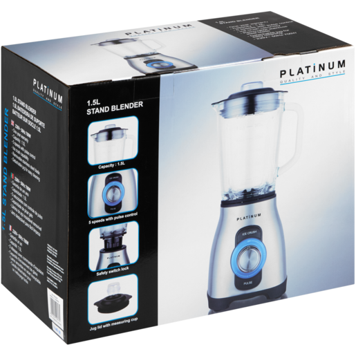 Platinum Glass Jug Blender 700W - 1.5L