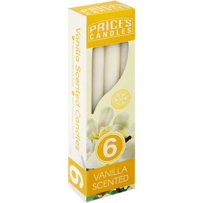 Price's Vanilla Scented Candles 6 Pack