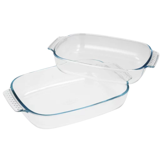 Pyrex Classic Deep Glass Roaster Set 1.9L & 2.6L - 2 Piece