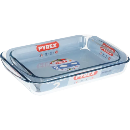 Pyrex Essentials Glass Roaster Set 2.6L & 3.7L 2 Piece