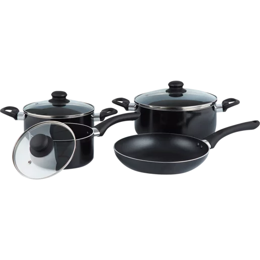 Quisimo Pressed Aluminium Cookware Set 7 Piece