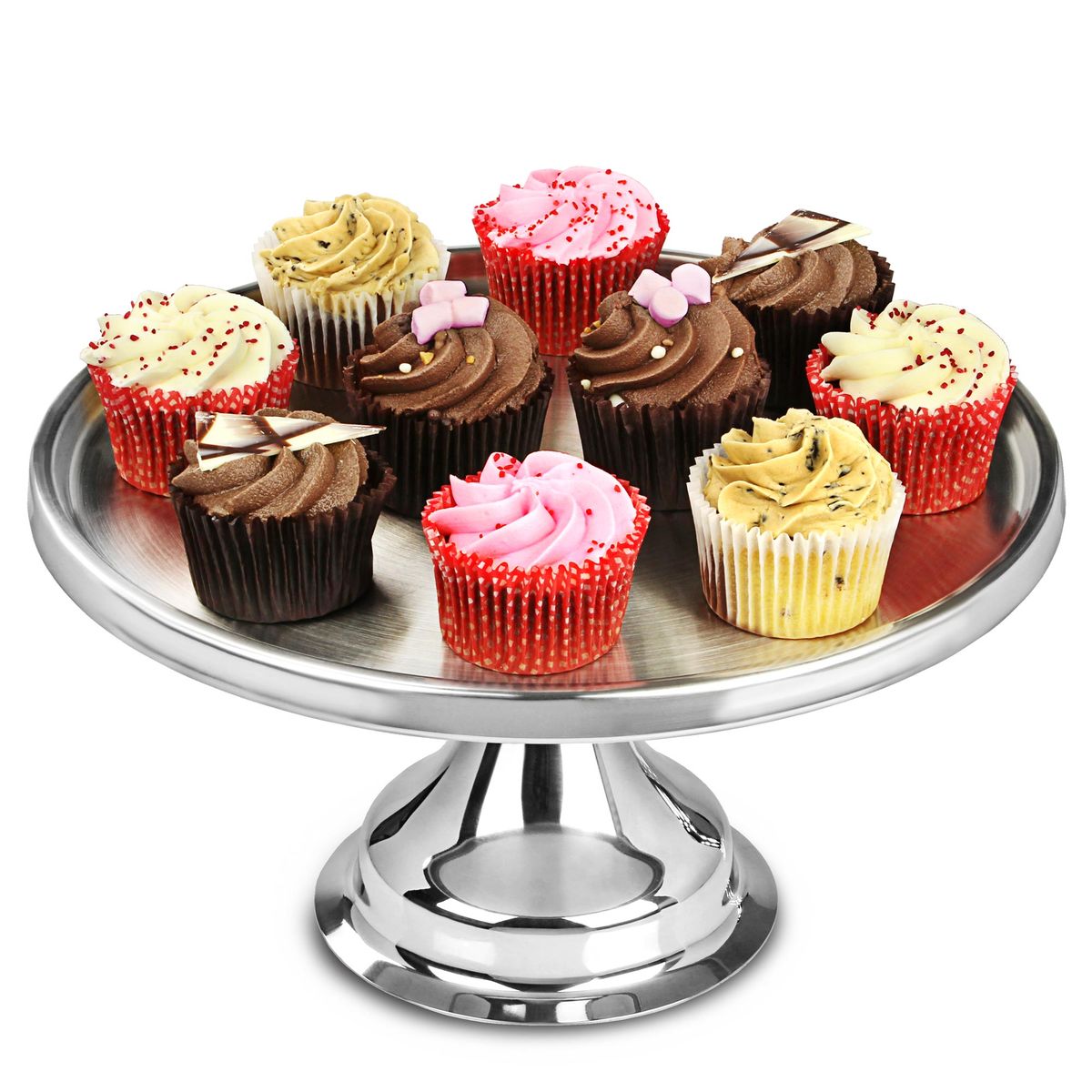 Regent Cake Stand Footed Stainless Steel