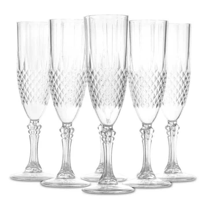 Roma Flute Glass 250ml - Set of 6