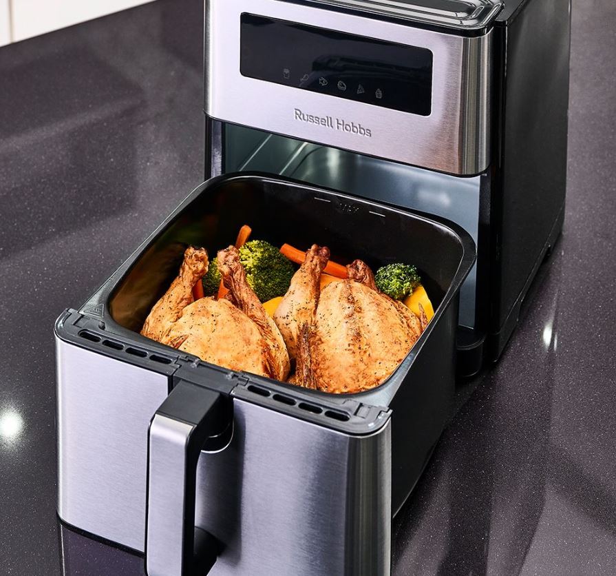 Russell Hobbs Stainless Steel Super Nova Air Fryer - 9 Liter