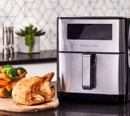 Russell Hobbs Stainless Steel Super Nova Air Fryer - 9 Liter