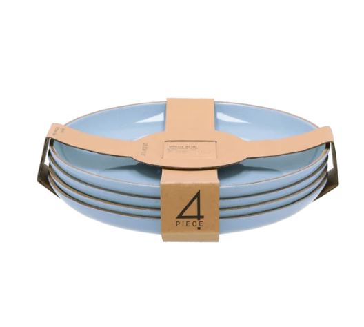 Rustic Blue Dinner Plates 26.3cm - Set of 4