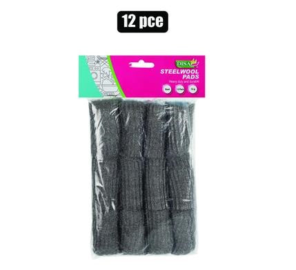 Steelwool Pads 12Pc 72g