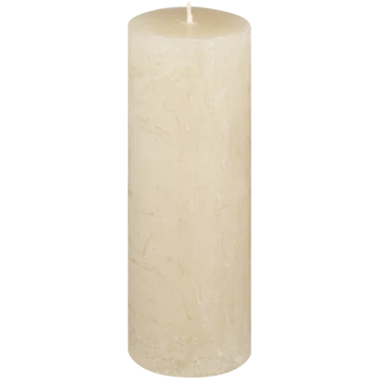 Sand Frosted Pillar Candle 20cm