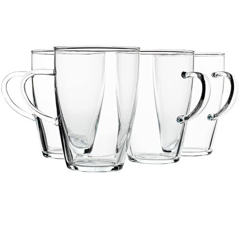 Simax Glass Coffee Mugs Set of 4