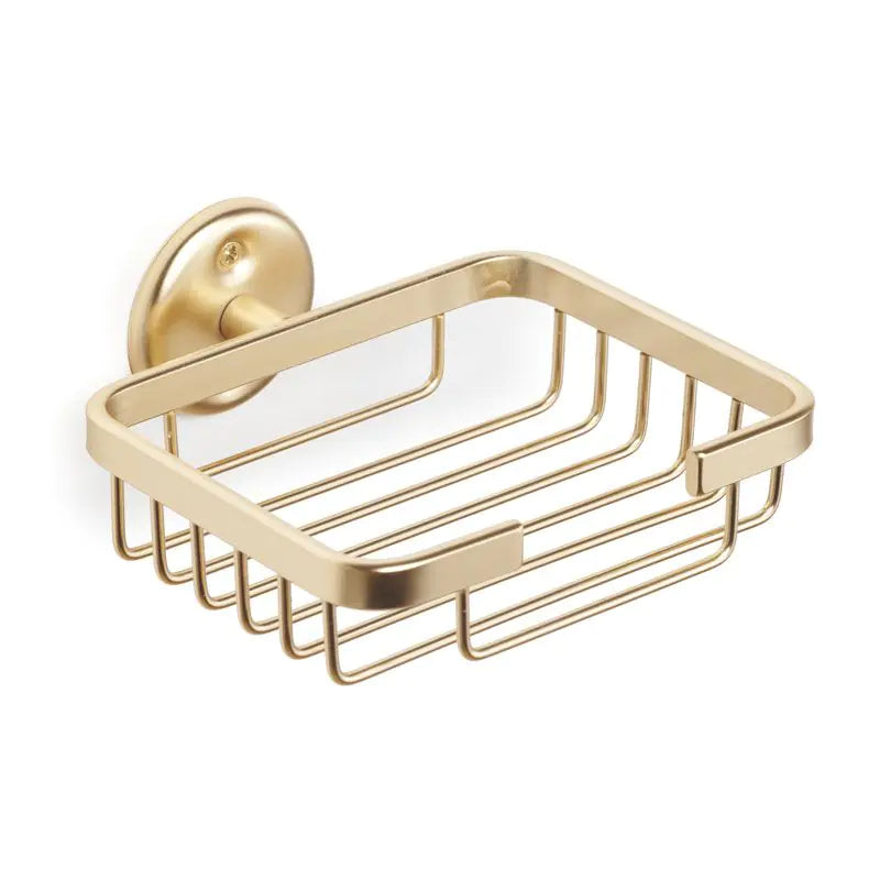 Soap Dish, Brushed Gold Wall Mounted