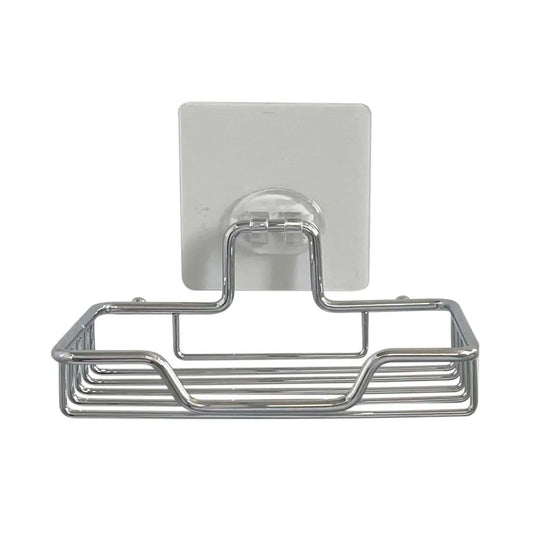 Square Soap Dish, Stainless Steel Stick-On