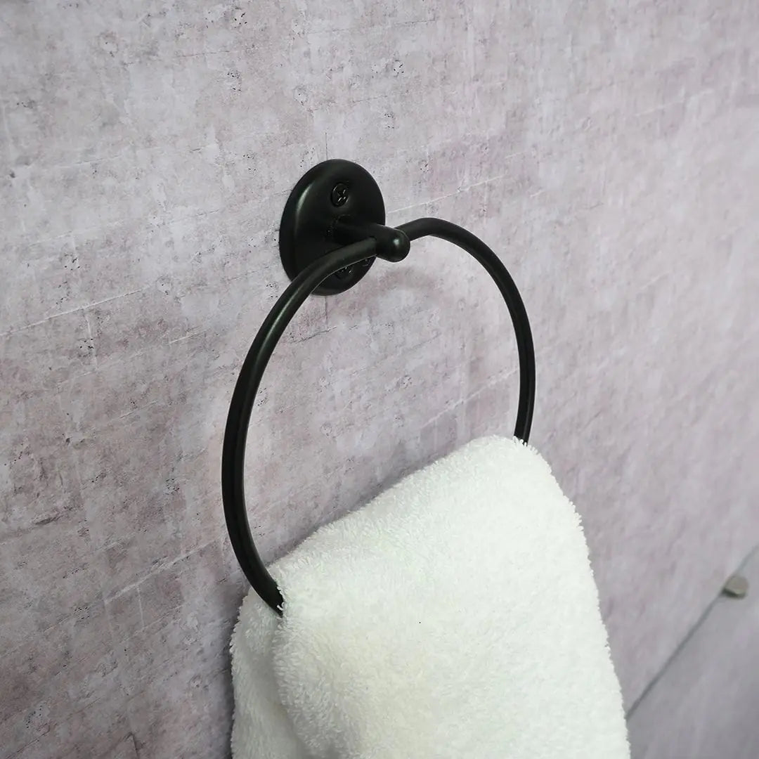 Stainless Steel Towel Ring, Matt Black