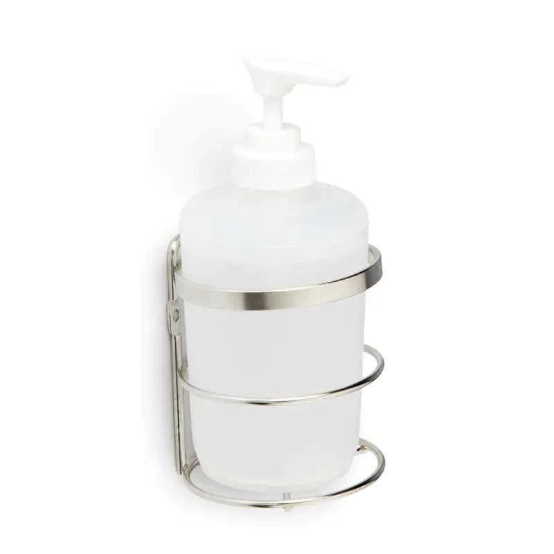 Stainless Steel Wall Mount Dispenser Holder With Bottle