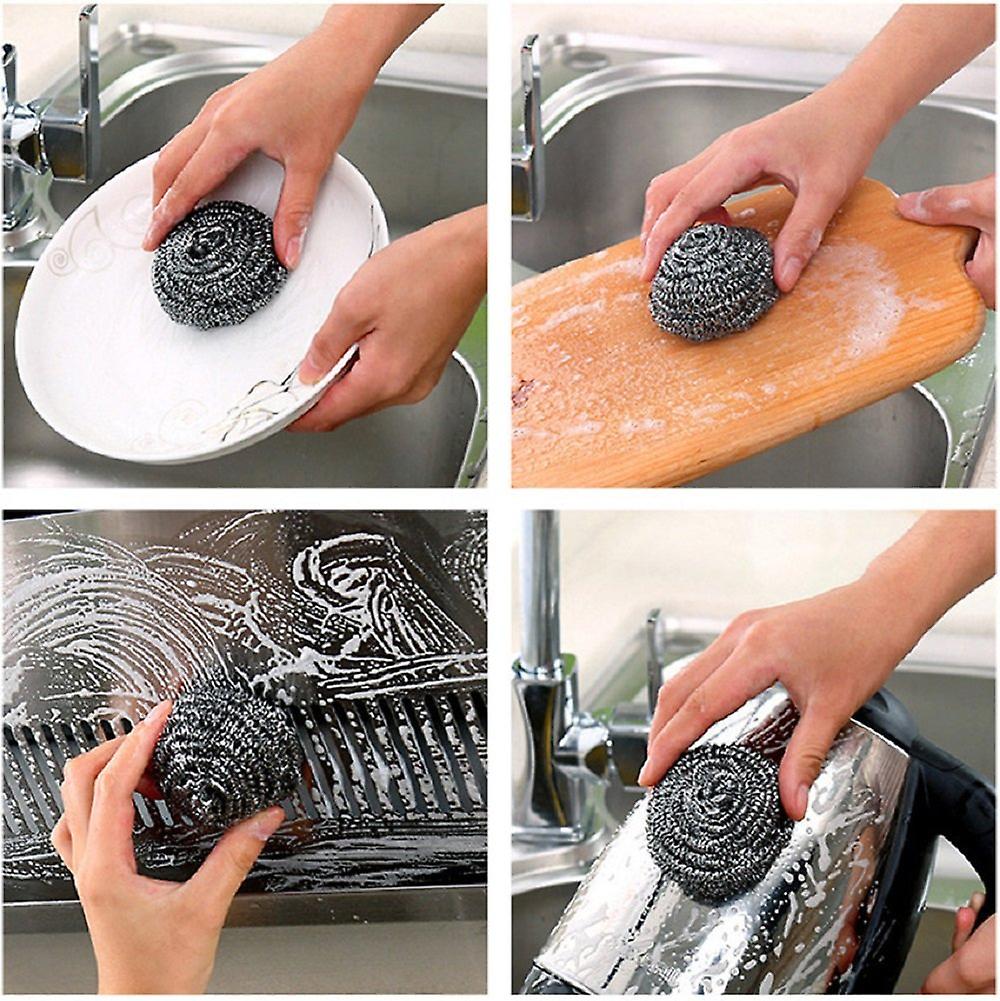 Steel Scourer Balls 6 Piece - 13g