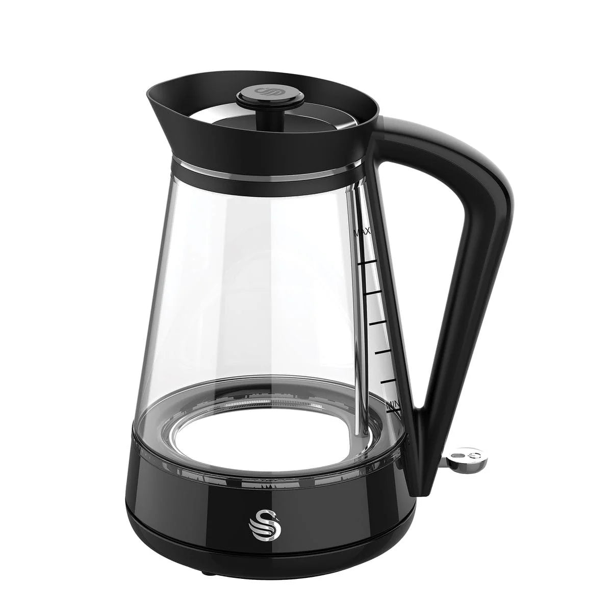 Swan 1,7 Litre Glass Jug Kettle Black