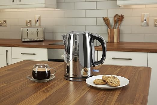 Swan Classic Polished Stainless Steel Cordless Kettle 1.7 Litre