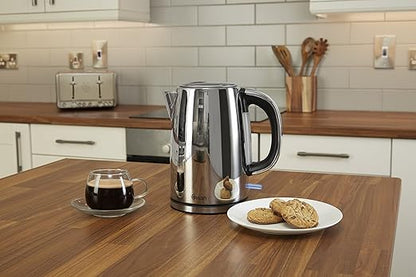 Swan Classic Polished Stainless Steel Cordless Kettle 1.7 Litre