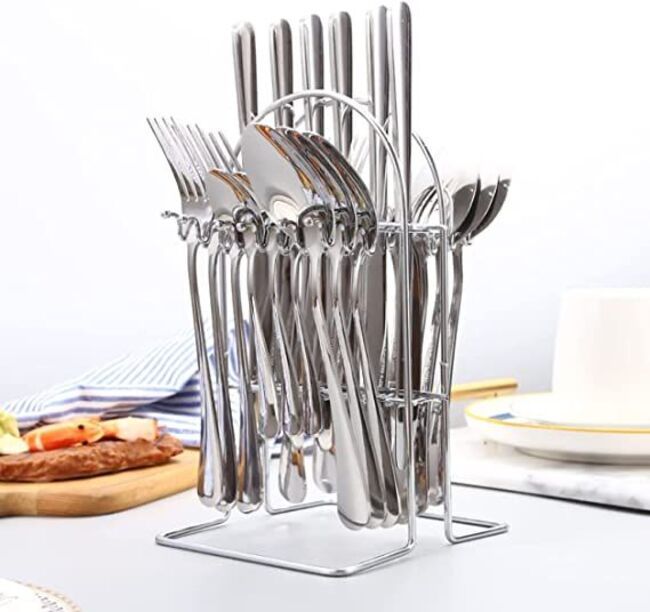 Totally Stainless Steel 24pc Cutlery Set