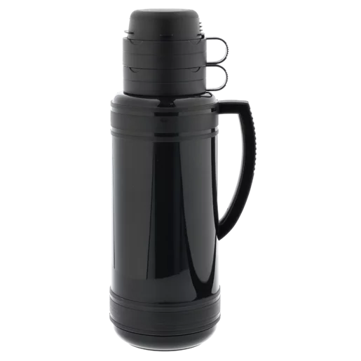 TravelVac Black Plastic Vacuum Flask 1.8L