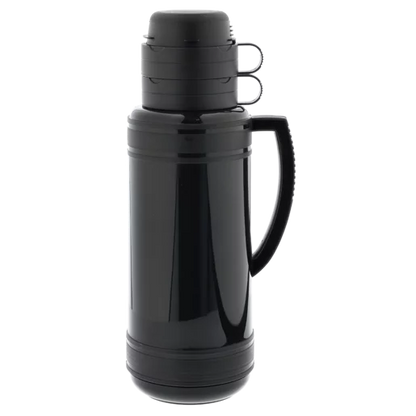 TravelVac Black Plastic Vacuum Flask 1.8L