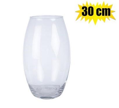 Vase Glass Florist Convex (30cm)