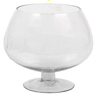 Vase Glass Footed (25x25cm)