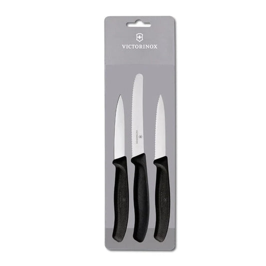 Victorinox Swiss Classic 3 Piece Paring Set - Black