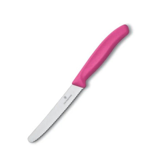 Victorinox Swiss Classic Tomato Steak Knife Serrated Pink 11cm