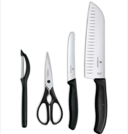 Victorinox Swiss Classic Kitchen - Set of 4 in Gift Box Black