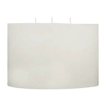 White Frosted 3 Wick Candle 10cm