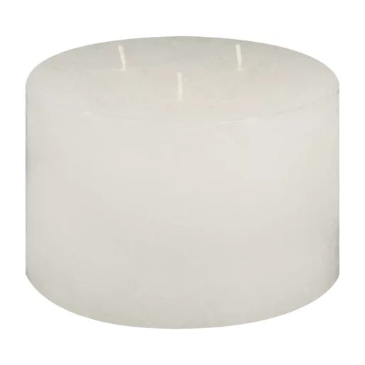 White Frosted 3 Wick Candle 10cm