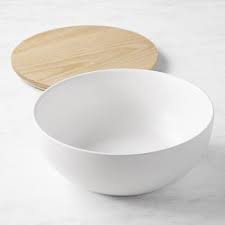 White Round Salad Bowl 25cm