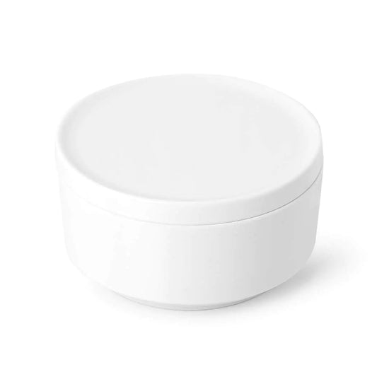 White Storage Canister, Melamine