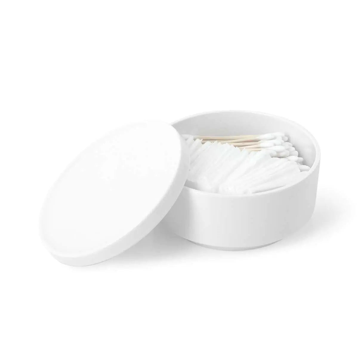 White Storage Canister, Melamine